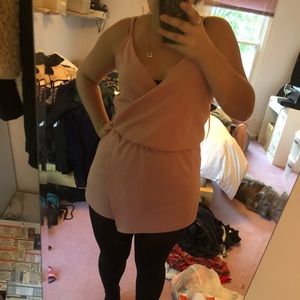 Urban outfitters pink romper